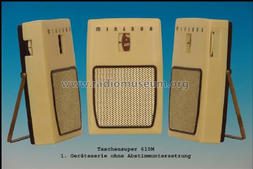 Taschentransistor 610-M; Minerva-Radio (ID = 425944) Radio