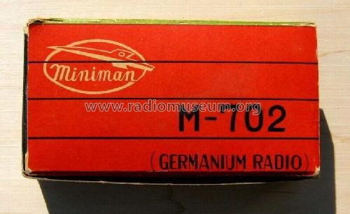 Germanium Radio M-702; Miniman Industry Co. (ID = 2402729) Crystal