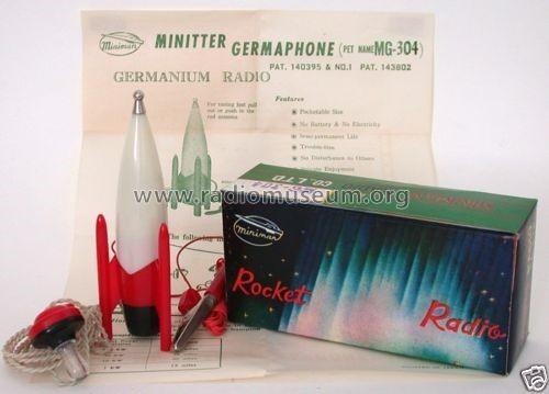Rocket Germanium Radio MG-304; Miniman Industry Co. (ID = 1792463) Detektor