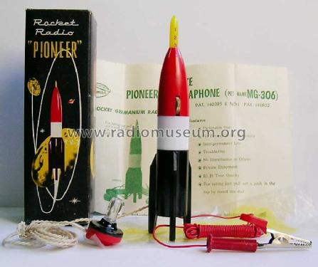 Pioneer Rocket Germanium Radio MG-306; Miniman Industry Co. (ID = 301656) Crystal