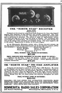 North Star Receiver Type 1-GR; Minnesota Radio (ID = 1607468) Radio