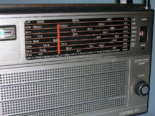 Euromatic 217; Minsk Radio Works; (ID = 576896) Radio