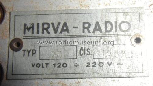 Malý zesilovač T 29; Mirva Radio Prague (ID = 2568563) Verst/Mix