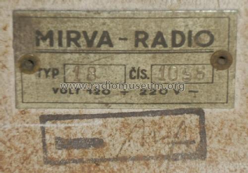 Zesilovač 18 Rest; Mirva Radio Prague (ID = 2920987) Ampl/Mixer