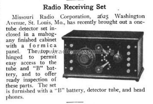 Missouri Jr. ; Missouri Radio Corp. (ID = 1882022) Radio