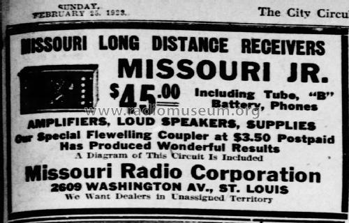Missouri Jr. ; Missouri Radio Corp. (ID = 1965206) Radio