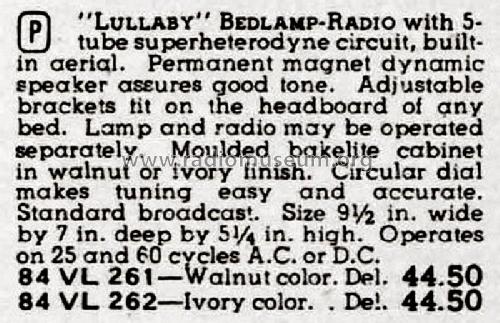 Lullaby Bed Lamp Radio S1250; Mitchell (ID = 2179313) Radio