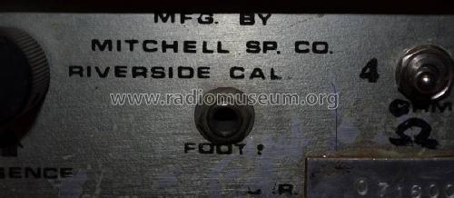 Guitar Amplifier Mk I ; Mitchell Speaker Co. (ID = 1458849) Ampl/Mixer