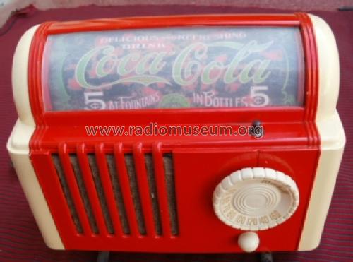 1251 'Lullaby' Bed Lamp Radio CocaCola; Mitchell Mfg. Co., (ID = 764156) Radio