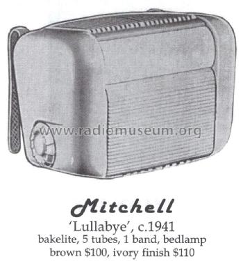 Lullaby Bed Lamp Radio ; Mitchell Mfg. Co., (ID = 1447091) Radio