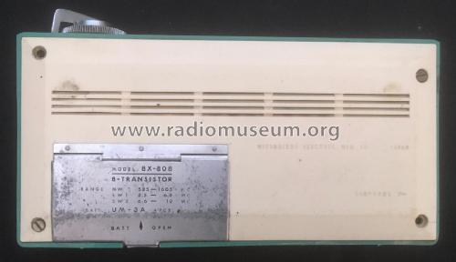 8 Transistor 8X-808; Mitsubishi Electric (ID = 3190232) Radio