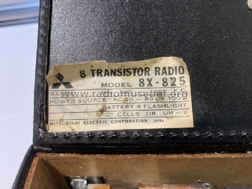 8 Transistor AC/DC Solid State AM Radio 8X-825; Mitsubishi Electric (ID = 3010359) Radio
