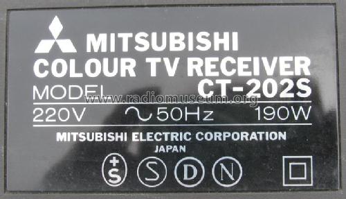 Colour TV Receiver CT-202S; Mitsubishi Electric (ID = 2663005) Television