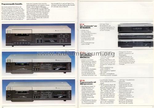 Stereo Cassette Deck DT-11; Mitsubishi Electric (ID = 2089674) Sonido-V