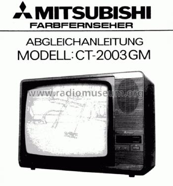 Farbfernseher CT-2003GM; Mitsubishi Electric (ID = 1147045) Television