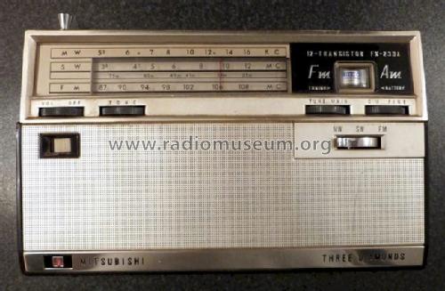 FM/AM 12-Transistor FX-233A; Mitsubishi Electric (ID = 1168723) Radio