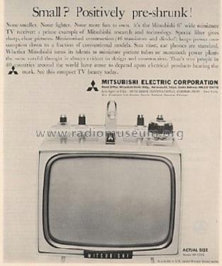 Micro-TV Micro 6 6P-125; Mitsubishi Electric (ID = 997592) Television