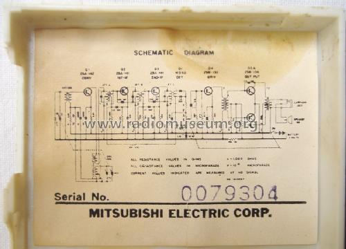 Six Transistor 6X-615; Mitsubishi Electric (ID = 1637497) Radio