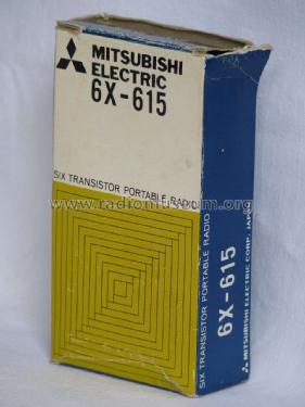 Six Transistor 6X-615; Mitsubishi Electric (ID = 2303469) Radio