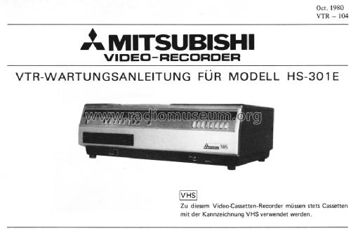 Vhs-Videorecorder Hs-301E R-Player Mitsubishi Electric