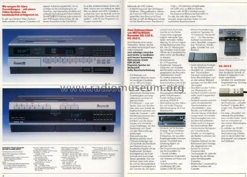 VHS-Videorecorder HS-303E; Mitsubishi Electric (ID = 2089635) Sonido-V