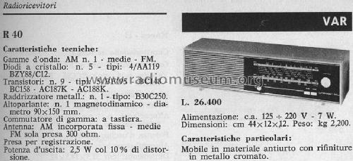 R40; Mivar VAR; Milano (ID = 1914531) Radio