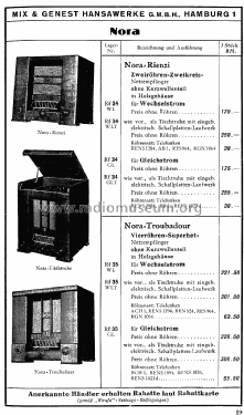 Katalog Mix & Genest Hansawerke Radio-Katalog 1935; Mix & Genest AG (ID = 1588827) Paper