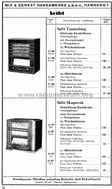 Katalog Mix & Genest Hansawerke Radio-Katalog 1935; Mix & Genest AG (ID = 1588830) Paper