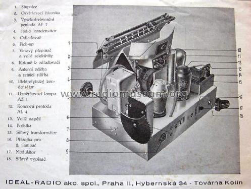 Ideal Radio IR216; Modry Bod, Praha- (ID = 1930725) Radio