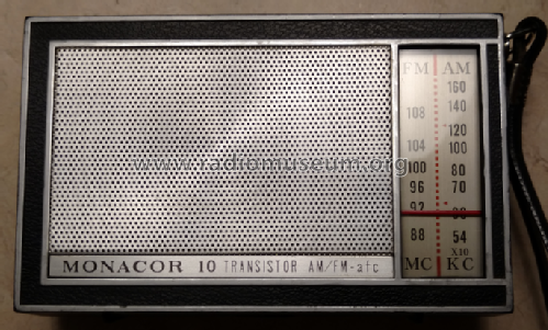 Monacor 10 Transistor AM/FM - afc ; Monarch Electronics (ID = 2266376) Radio