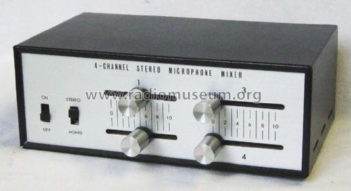 4-Channel Stereo Microphone Mixer ; Unknown - CUSTOM (ID = 2583617) Ampl/Mixer