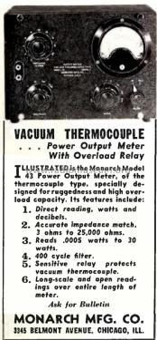 Power Output Meter Model 43; Monarch Mfg. Co.; (ID = 2007389) Equipment