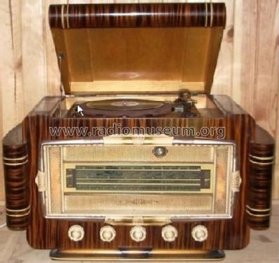 Inconnu - Unknown 7 Radio-Phono 7 lampes; Mondial, Société (ID = 1864587) Radio