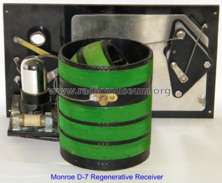 1 Tube Regenerative Tuner-Detector D-7; Monroe H. McKillip (ID = 1011328) Radio