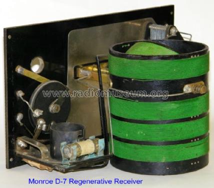 1 Tube Regenerative Tuner-Detector D-7; Monroe H. McKillip (ID = 1011329) Radio