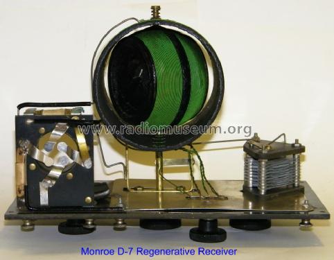 1 Tube Regenerative Tuner-Detector D-7; Monroe H. McKillip (ID = 1011332) Radio