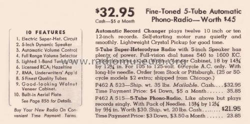 Airline 14BR-523A Order= P462 A 523 ; Montgomery Ward & Co (ID = 1954349) Radio