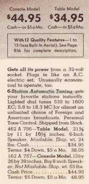 Airline 14WG-756 Order= 462 A 756 ; Montgomery Ward & Co (ID = 1961472) Radio