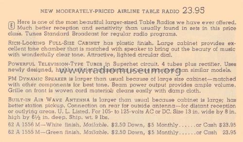 25GSE-1556A ; Montgomery Ward & Co (ID = 2037307) Radio