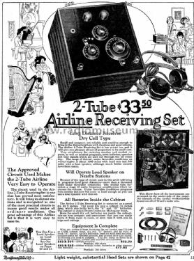 2-Tube Airline Receiving Set ; Montgomery Ward & Co (ID = 1105167) Radio