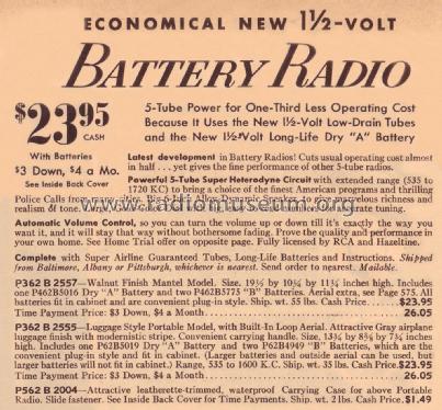 62-2555 Order= P362 B 2555 ; Montgomery Ward & Co (ID = 1886616) Radio