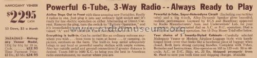 62-2663 Order= 362 A 2663 ; Montgomery Ward & Co (ID = 1910857) Radio