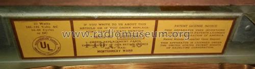 84KR-2510A ; Montgomery Ward & Co (ID = 2665637) Radio