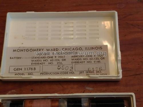 Airline 8 Transistor GEN-1176B Code NO.5502 ; Montgomery Ward & Co (ID = 2412044) Radio