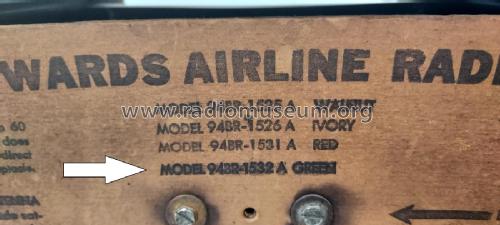 Airline 94BR-1532A ; Montgomery Ward & Co (ID = 2874851) Radio