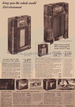 Airline 04BR-730A Order= P162 B 730 ; Montgomery Ward & Co (ID = 1937005) Radio