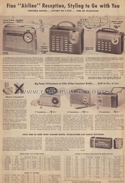 Airline GEN-1107A; Montgomery Ward & Co (ID = 2121361) Radio