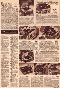 Airline 1444 Order= 451 B 1444 Phonograph; Montgomery Ward & Co (ID = 1920050) Sonido-V