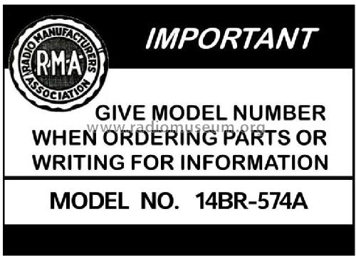 Airline 14BR-574A Order= P362 A 2574 ; Montgomery Ward & Co (ID = 2856444) Radio