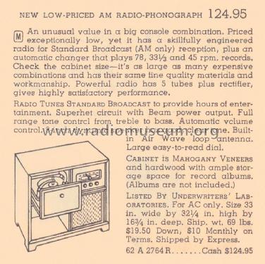 Airline 15GSE-2764A ; Montgomery Ward & Co (ID = 2041641) Radio